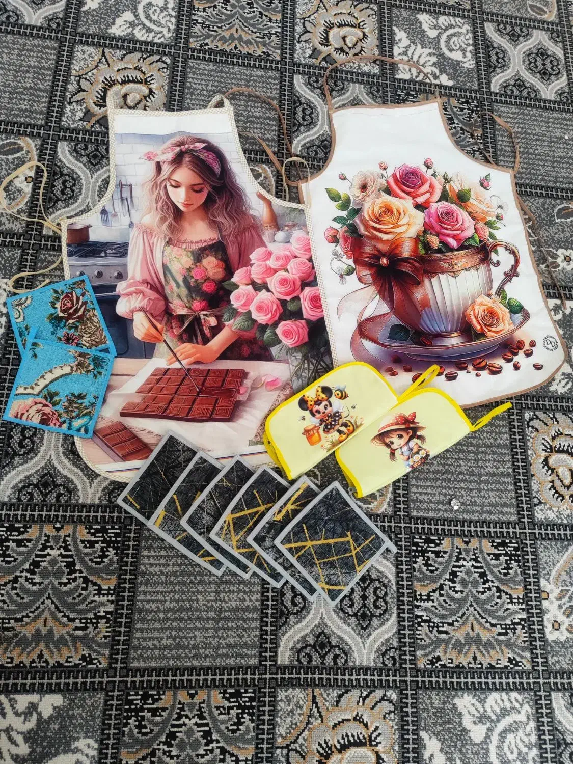 دوخت سرویس آشپزخانه|سفره، حوله، دستمال آشپزخانه|زرند, |دیوار