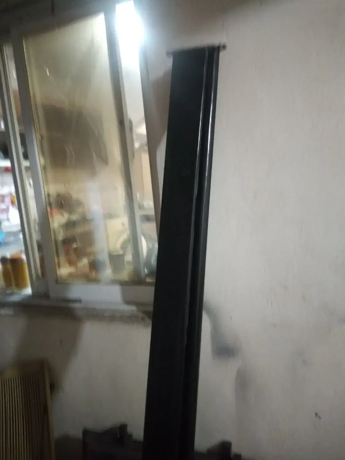 تخت خواب یک نفره فرفوژه مشکی|تخت و سرویس خواب|رشت, قاسمیه|دیوار