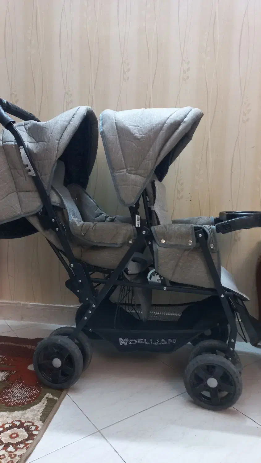 کالسکه دوقلو دلیجان،کریر،قنداق فرنگی‌|کالسکه و لوازم جانبی|بیرجند, |دیوار