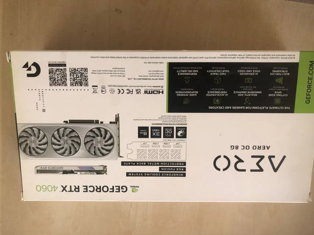 کارت گرافیک rtx 4060 oc aero سفید گارانتی|قطعات و لوازم جانبی رایانه|قرچک, شهرک طلائیه|دیوار