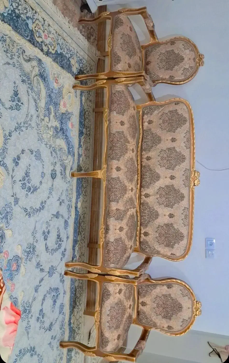 مبلمان سلطنتی 9نفره|مبلمان خانگی و میز عسلی|بروجرد, |دیوار