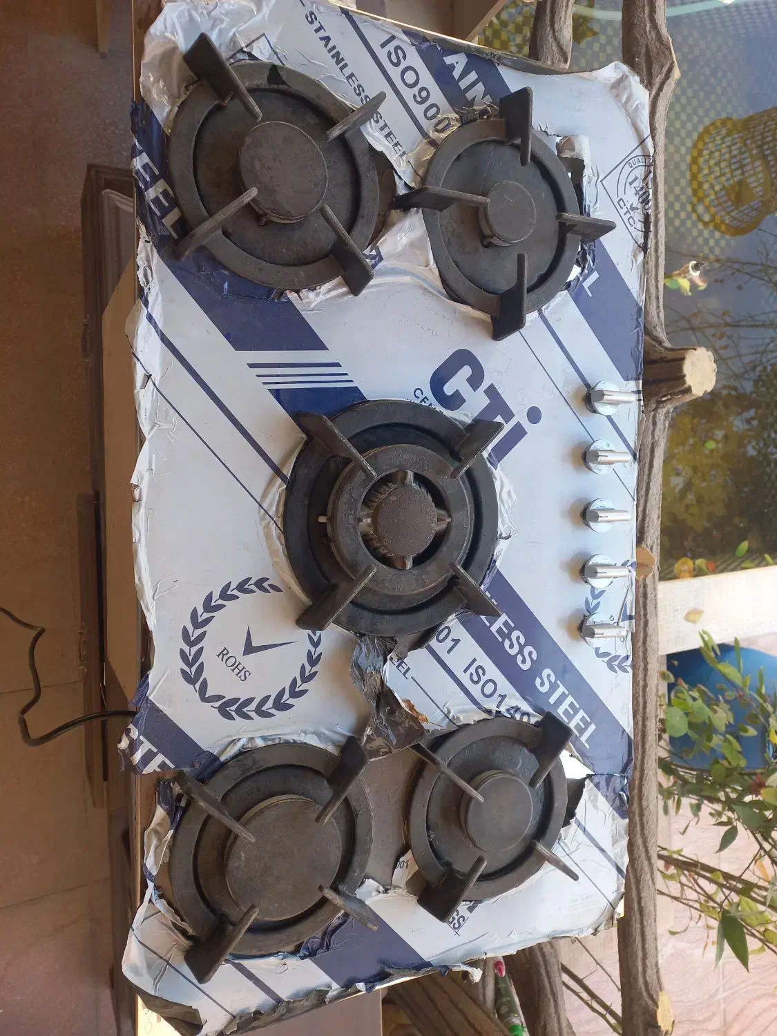 گاز روکابینتی صفحه استیل|اجاق گاز و لوازم برقی پختوپز|حمیدیا, |دیوار