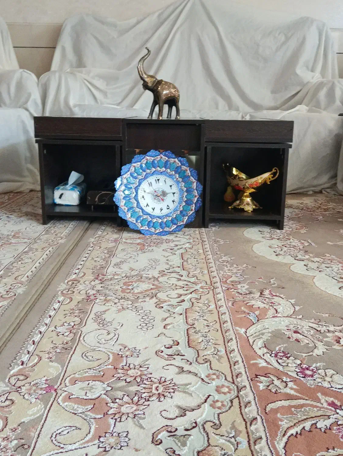 ساعت مینا کاری شده|ساعت دیواری و تزئینی|برخوار, |دیوار