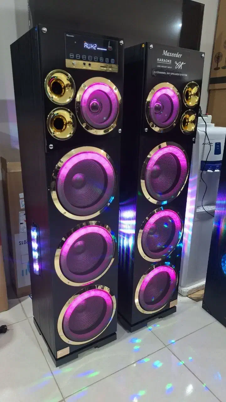 اسپیکرهای دوقلو و تک سیم مستقیم و شارژی|سیستم صوتی خانگی|بروجرد, |دیوار