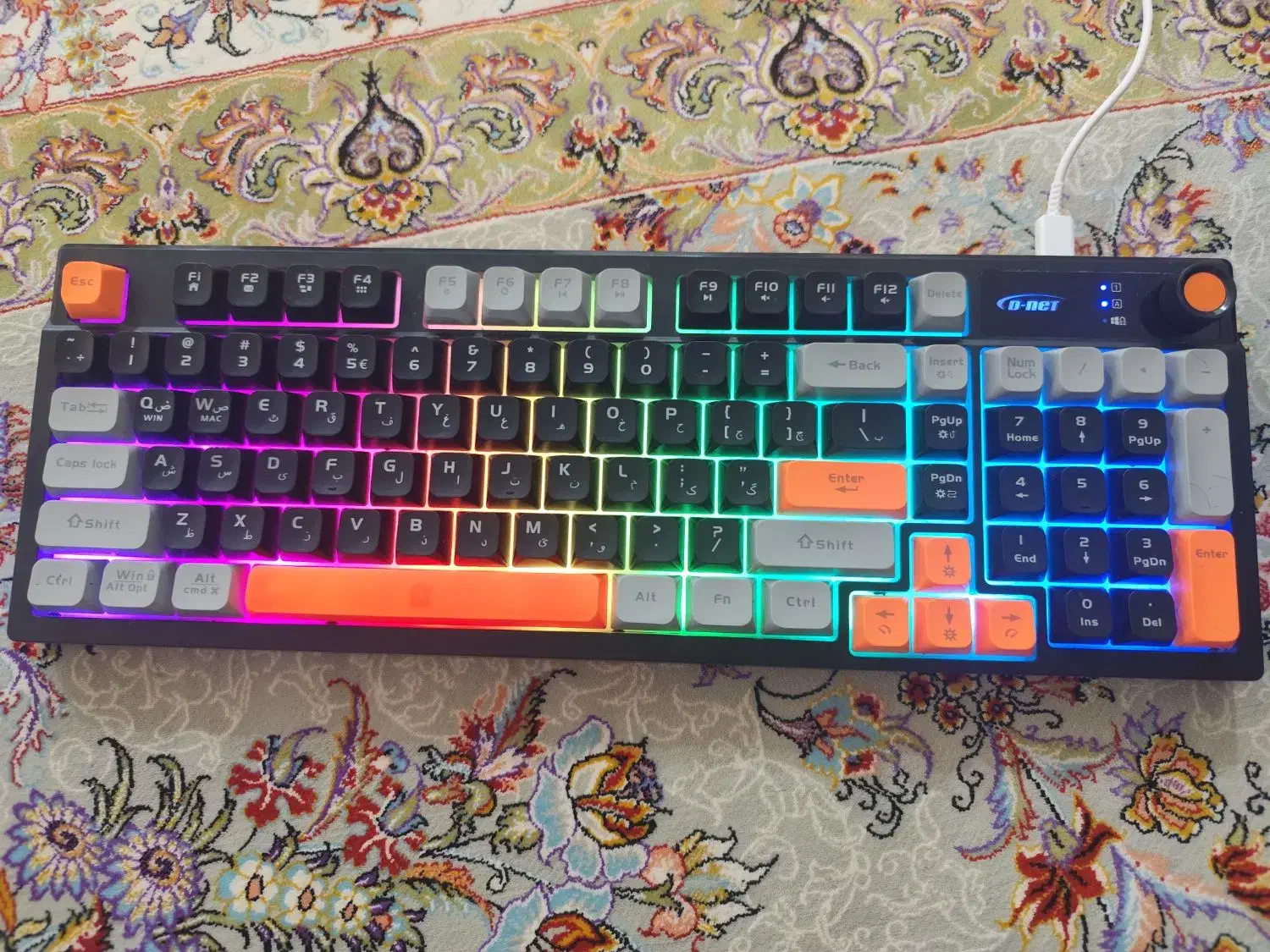 کیبورد گیمینگ Dnet 984|قطعات و لوازم جانبی رایانه|دوگنبدان, |دیوار