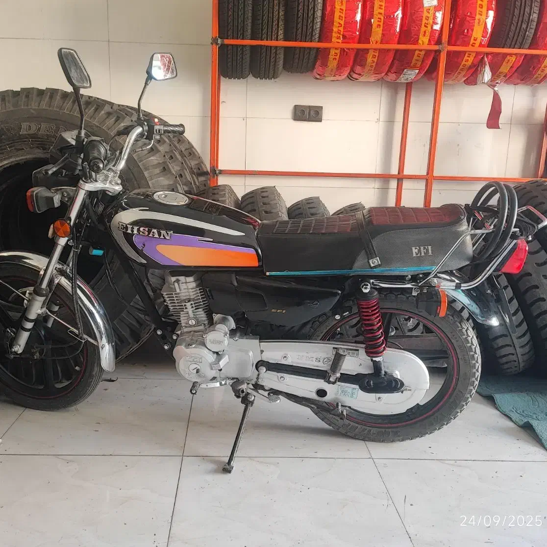 موتور احسان 125 استارتی درحد|موتورسیکلت|شیراز, گویم|دیوار