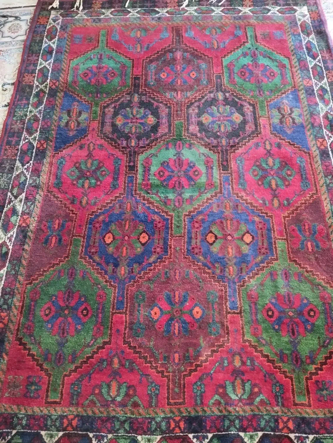 قالی دستباف|فرش|کرمان, |دیوار