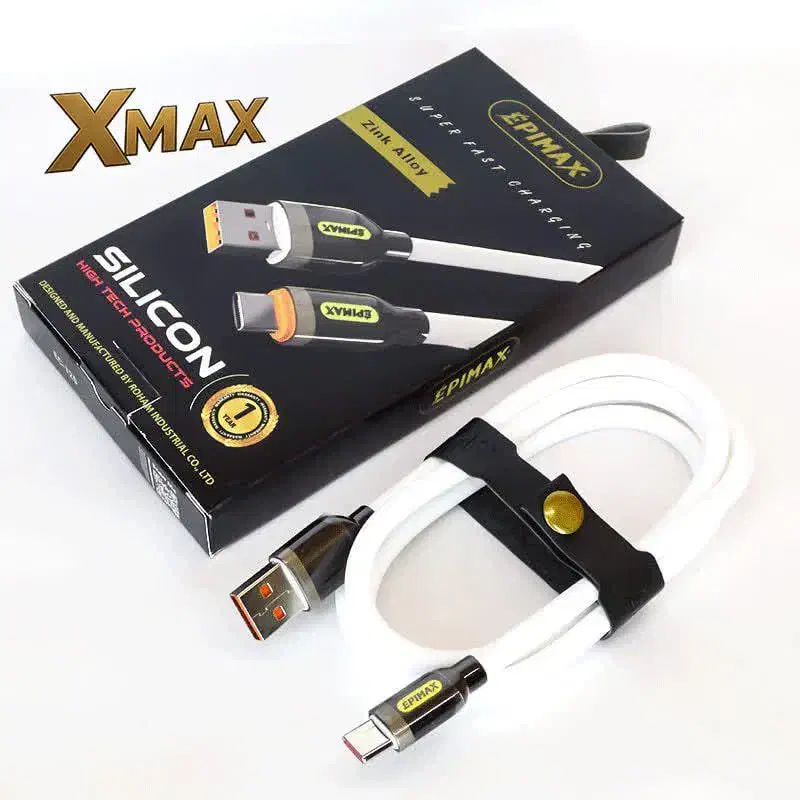 کابل تایپ سی سیلیکونی EPIMAX مدل EC-125|لوازم جانبی موبایل و تبلت|قم, علی آباد سعدگان|دیوار