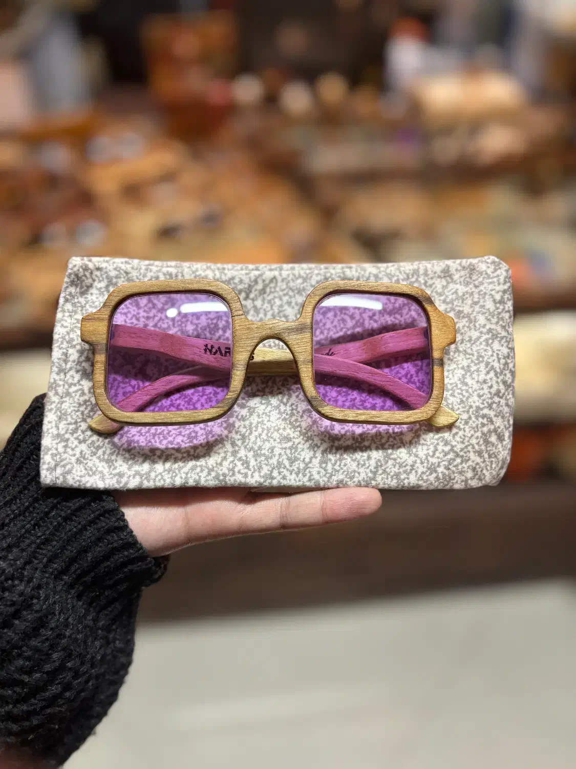 عینک چوبی تخفیف خورده|زیورآلات و اکسسوری|پردیس, فاز ۲|دیوار