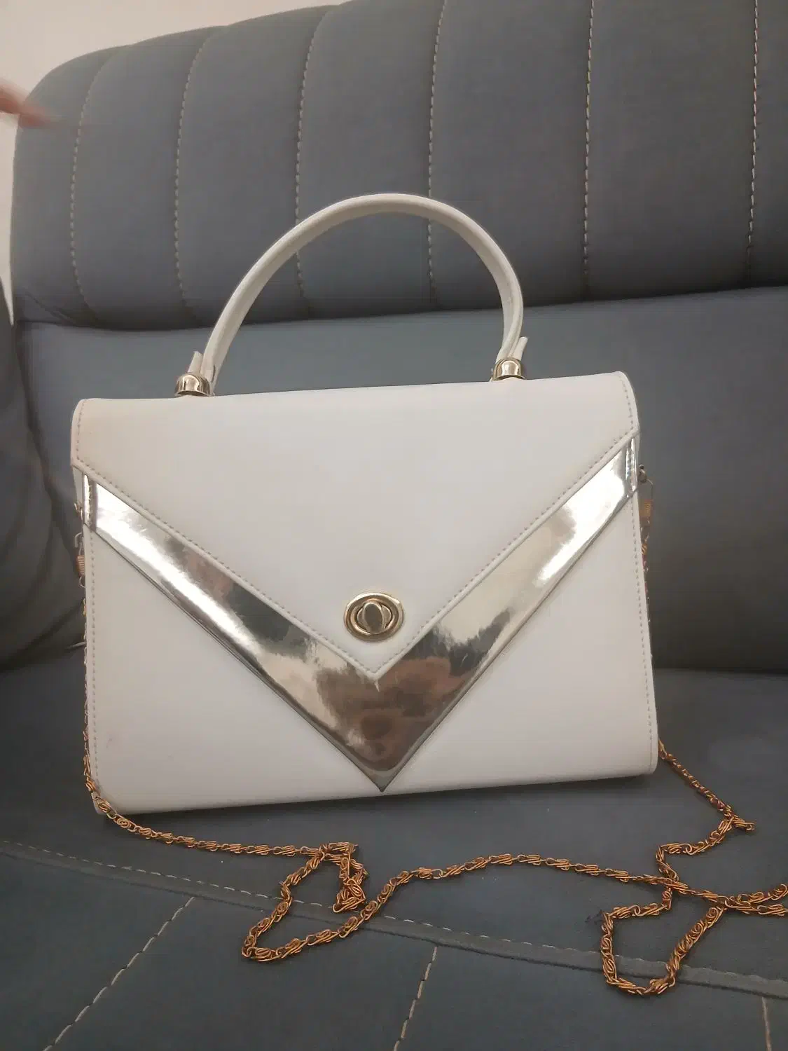 کیف سفید نقره ای|کیف، کفش، کمربند|زنجان, |دیوار