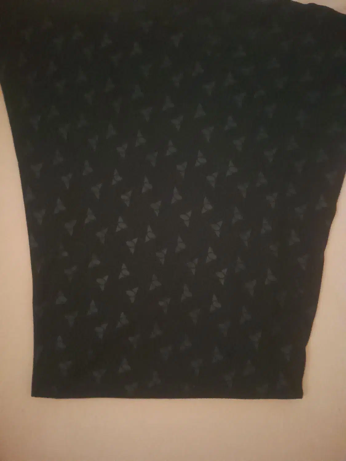 چادر کرپ مشکی طرح دار دوخته شده قد۱۶۵|لباس|رشت, کوی حسینی|دیوار