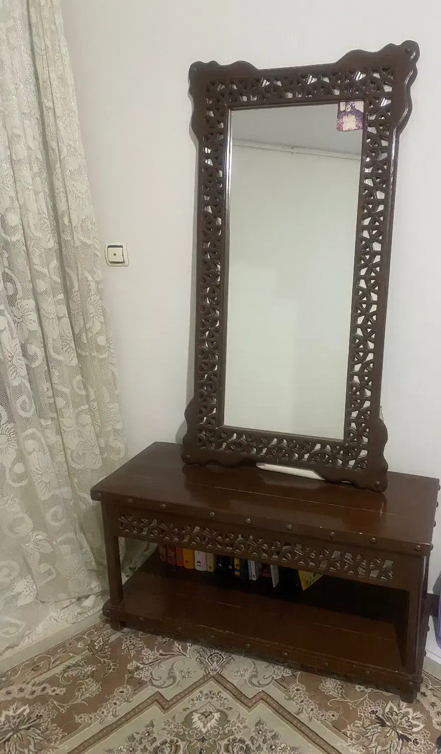 آیینه قدی به همراه میز کتابخانه|آینه|اراک, |دیوار
