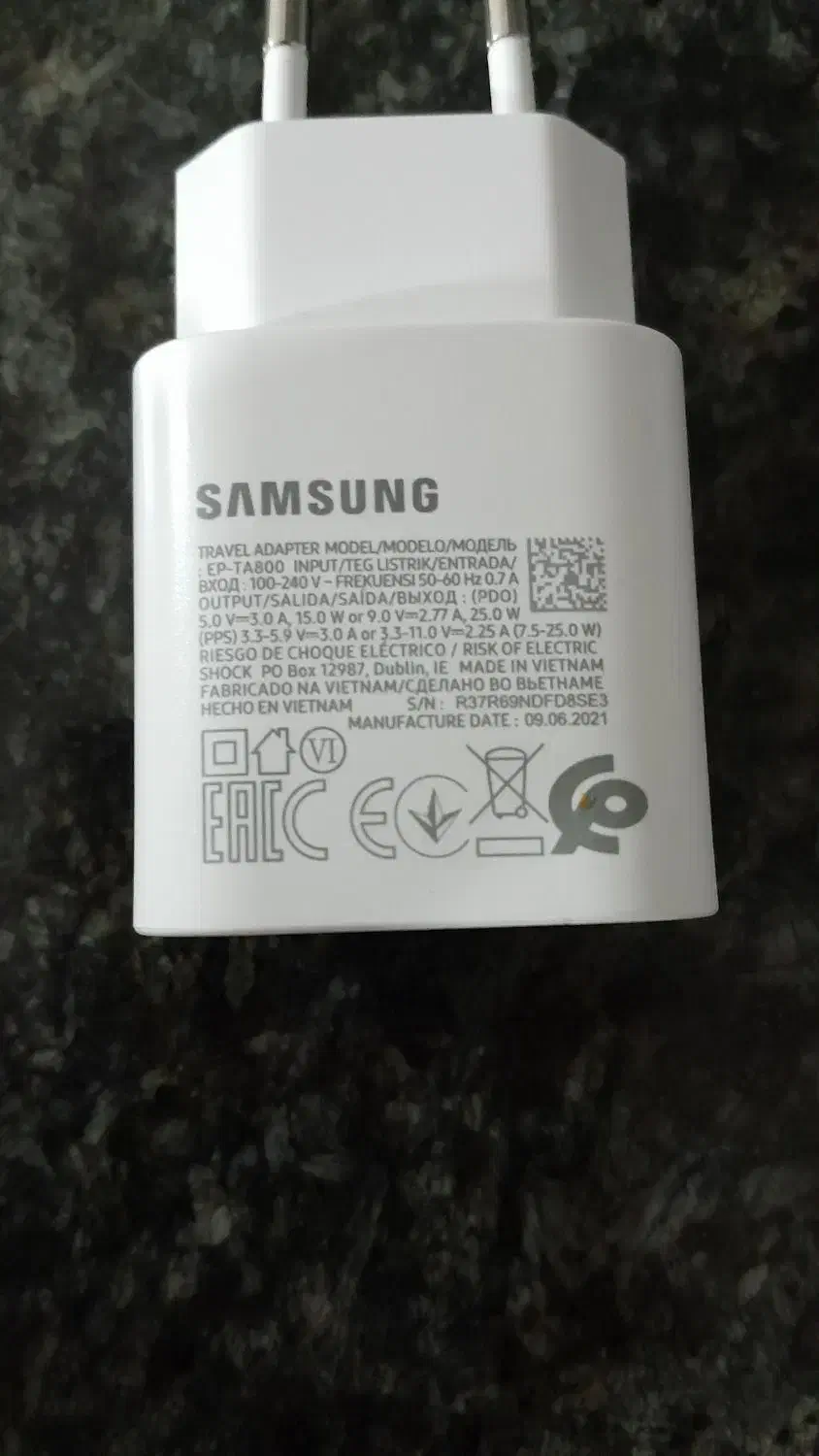 کله شارژر سامسونگ 25 وات اورجینال|لوازم جانبی موبایل و تبلت|ارومیه, |دیوار