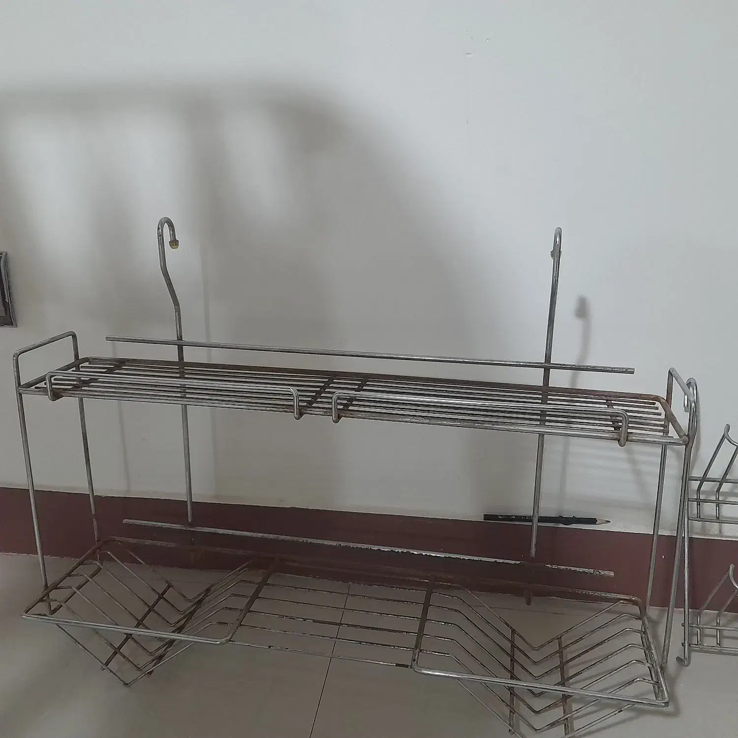 جاظرفی جالیوانی جادستمال و جا سلفون|آب‌چکان و نظم‌دهنده ظروف|اهواز, کیانپارس |دیوار