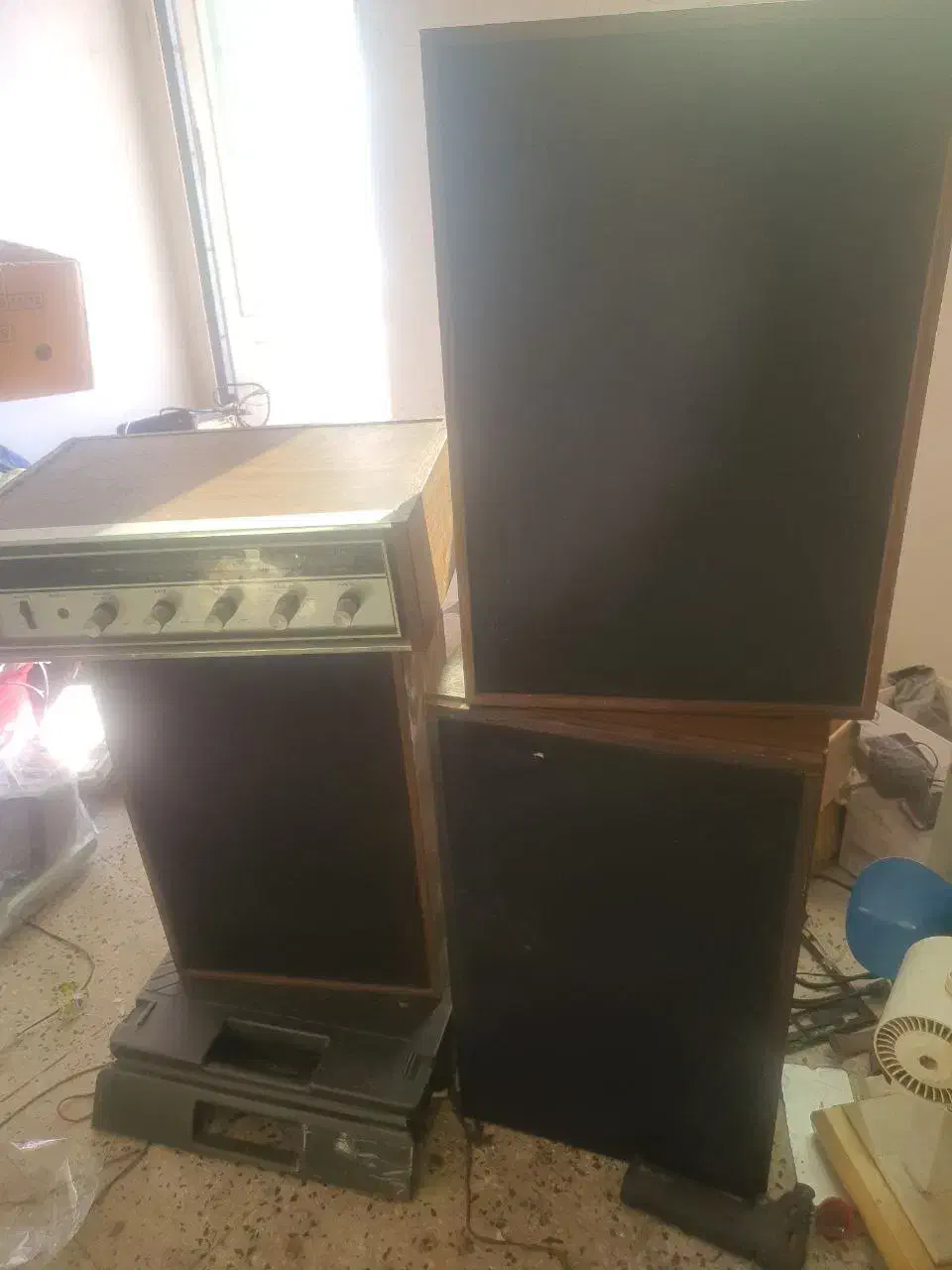 امپلی قدیمی بهمراه سه عدد باند سونی قدیمی|صوتی و تصویری|تهران, تختی|دیوار