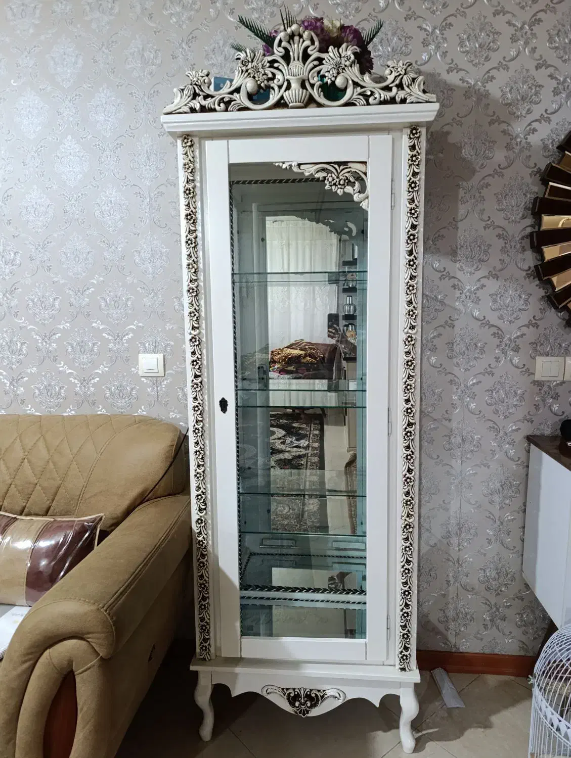 بوفه ـ گنجه|بوفه، ویترین، کنسول|گلبهار, شهر جدید گلبهار|دیوار