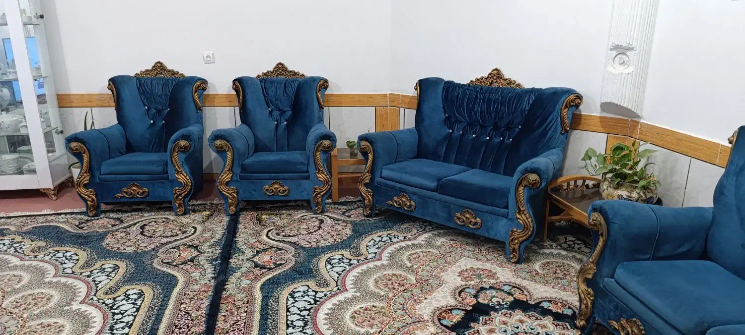 مبل تمیز ۷ نفره|مبلمان خانگی و میز عسلی|خواف, |دیوار