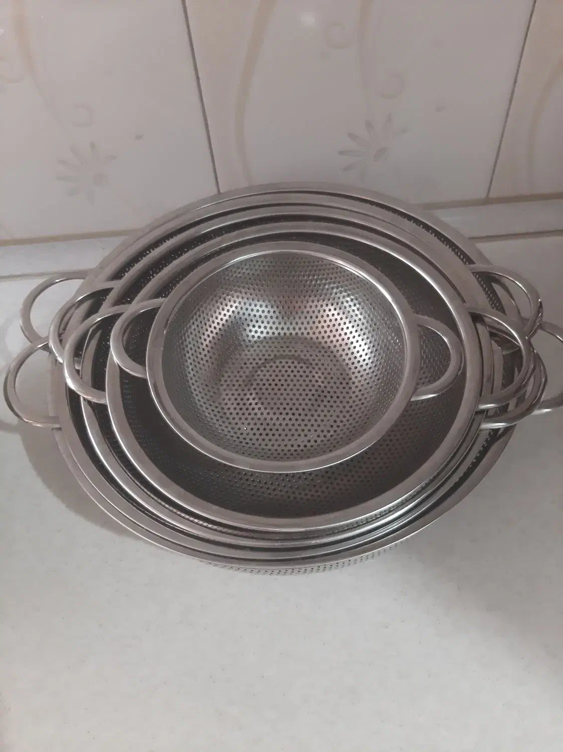 آبکش استیل|ظروف پخت‌وپز|الوند, |دیوار