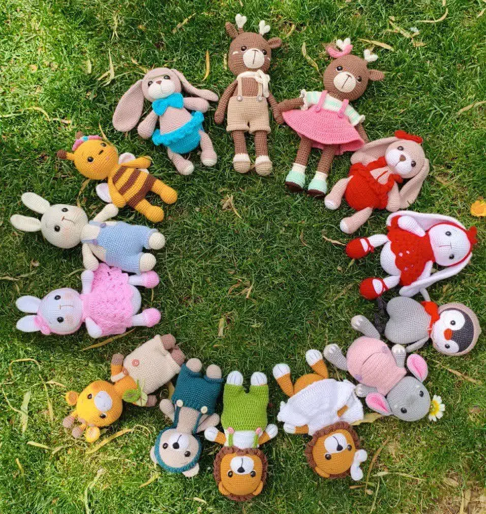 عروسک حیوانات بافتنی|اسباب‌‌بازی|حمیدیا, |دیوار