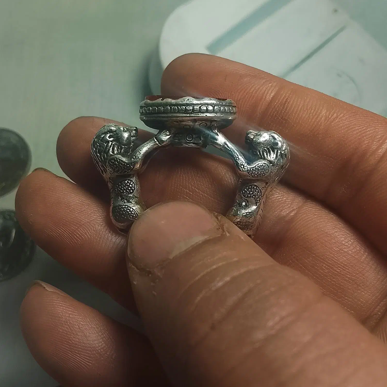 انگشترعمل غلام و عقیق سیاه سرخ|جواهرات|تهران, شهرک استقلال|دیوار