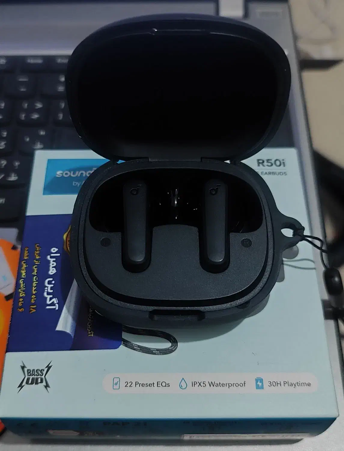 هندزفری انکر Soundcore R50i در حد نو با محافظ|لوازم جانبی موبایل و تبلت|بندر انزلی, مسکن مهر|دیوار