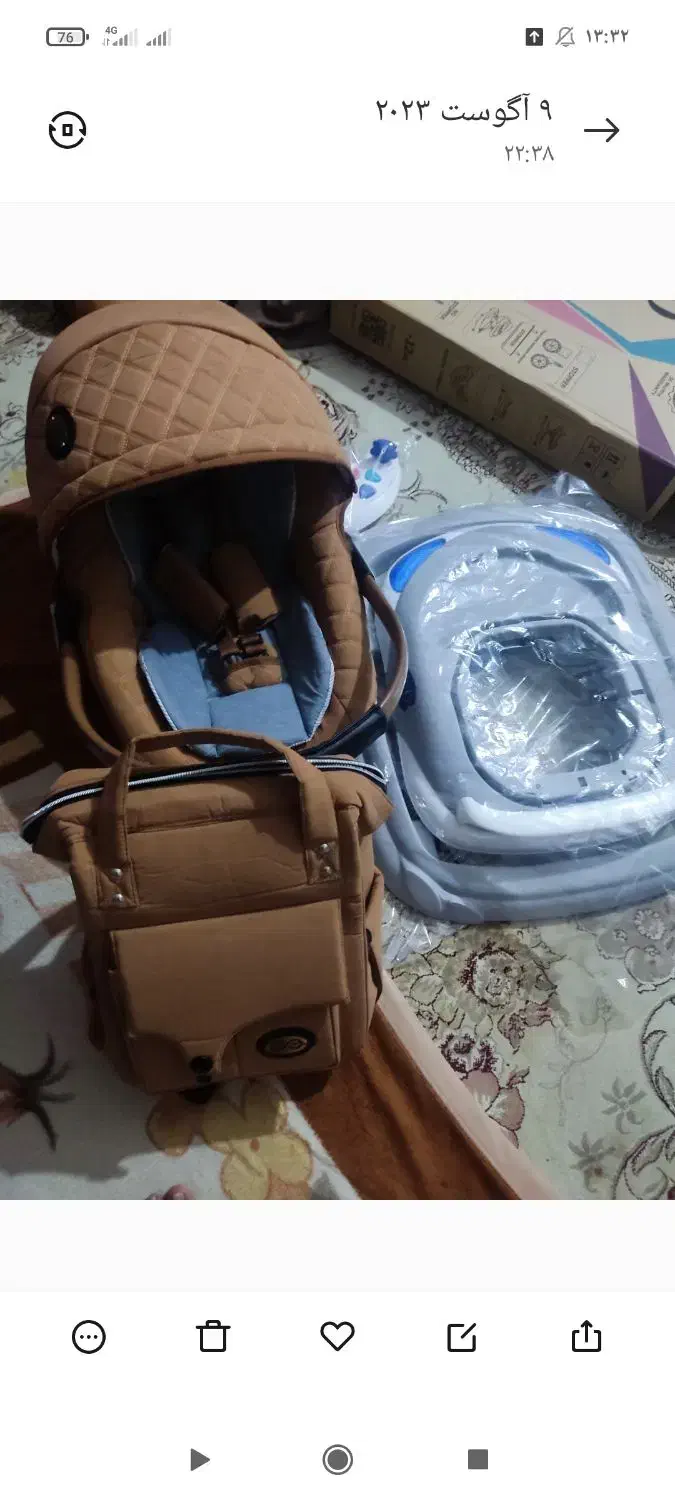 کیف روروک بچه وکریر درحدنو|کالسکه و لوازم جانبی|جهرم, |دیوار