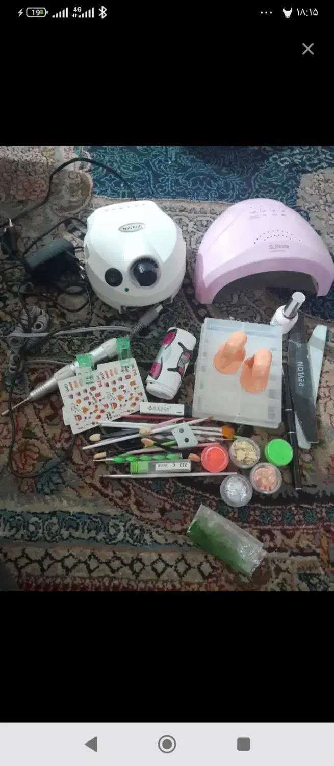 فروش فوری وسایل کاشت ناخون|آرایشی، بهداشتی، درمانی|یاسوج, |دیوار