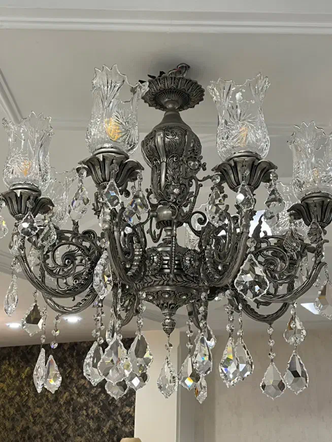 لوستر برنجی|لوستر و چراغ آویز|تهران, مرزداران|دیوار