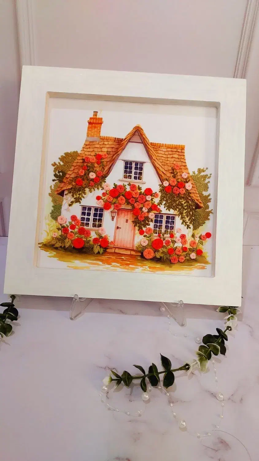 فروش تابلوهای گلدوزی|تابلو، نقاشی، عکس|تهران, آبشار تهران (دریاچه)|دیوار