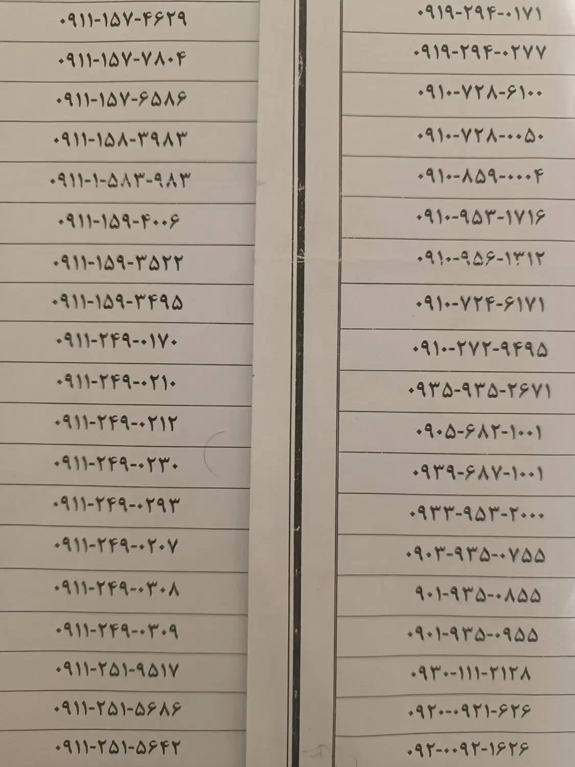 ۰۹۱۱۱۱۱۵۳۸۳|سیم‌کارت|بابل, |دیوار