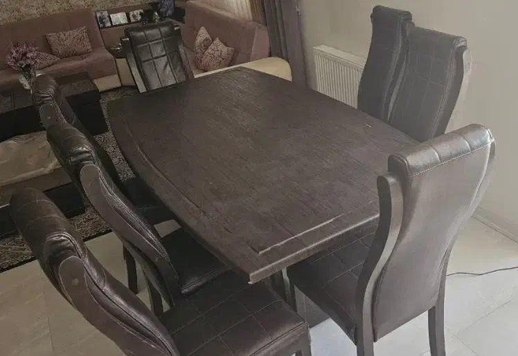 میز ناهارخوری ۸نفره|میز و صندلی غذاخوری|کرمان, |دیوار