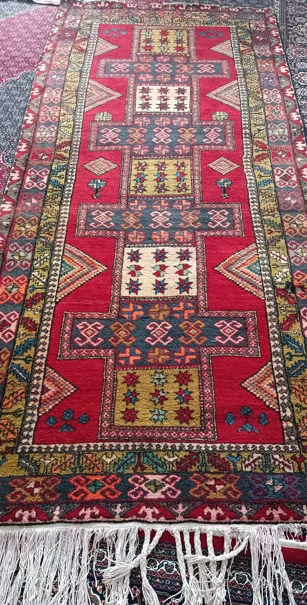 فرش دستبافت ایرانی اصیل طرح عشایری سالم و تمیز|فرش|ویلکیج, |دیوار