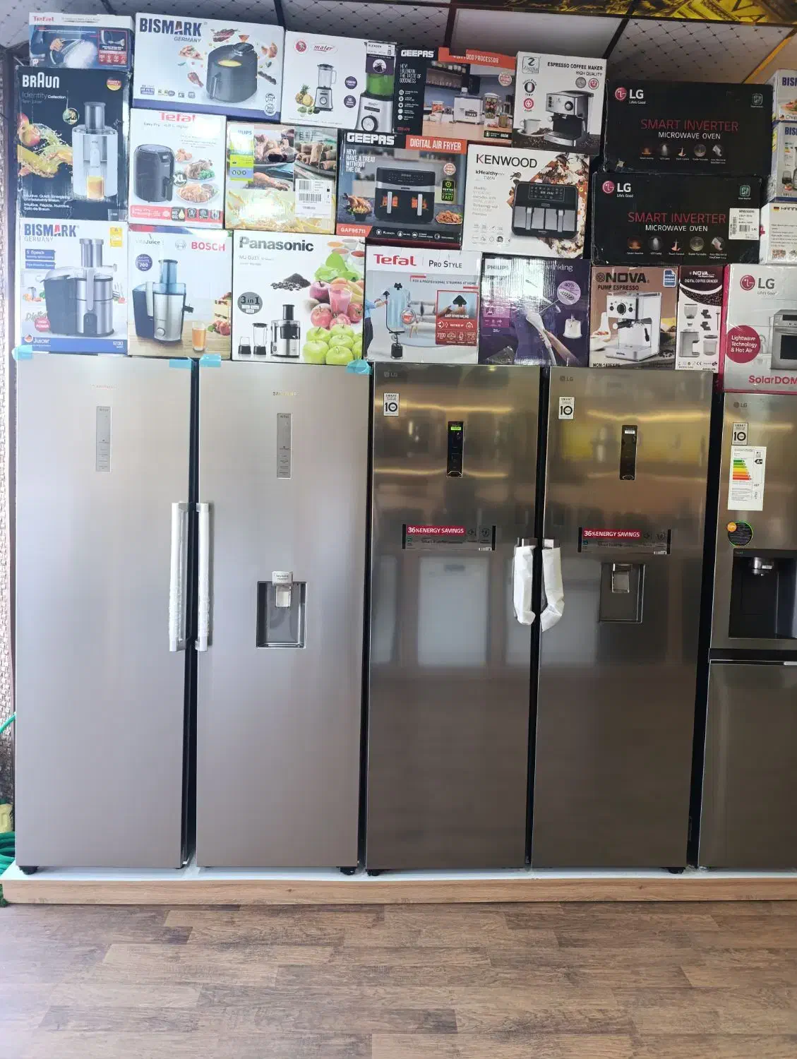 یخچال و فریزر دوقلو الجی سامسونگ آکبند اصلی اقساط|یخچال و فریزر|شیراز, پودنک|دیوار