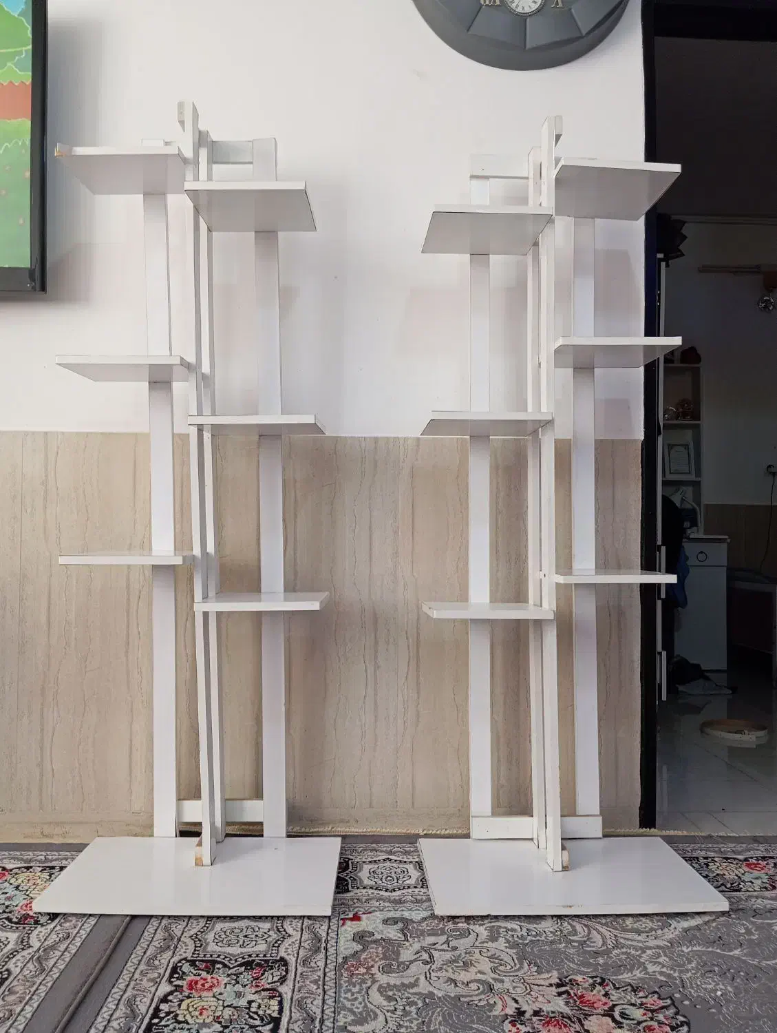 پایه گل|کتابخانه، شلف، قفسههای دیواری|ملکآباد, |دیوار