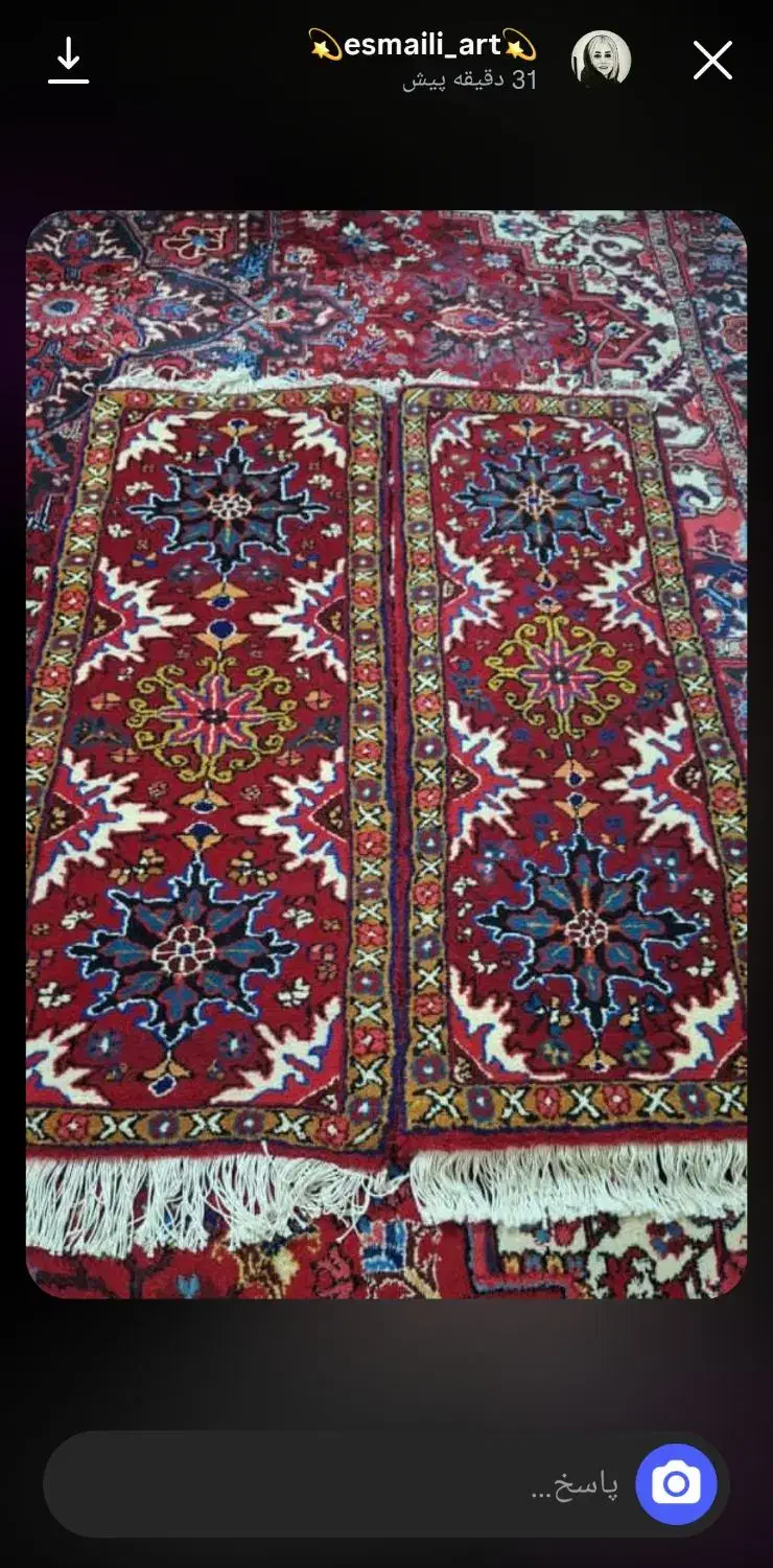 یک جفت فرش هریس|فرش|اهر, |دیوار