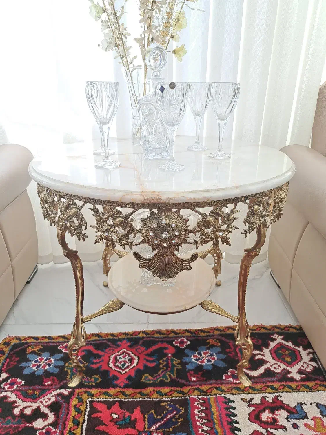 میز برنزی سنگین|صنایع دستی و سایر لوازم تزئینی|آذرشهر, |دیوار