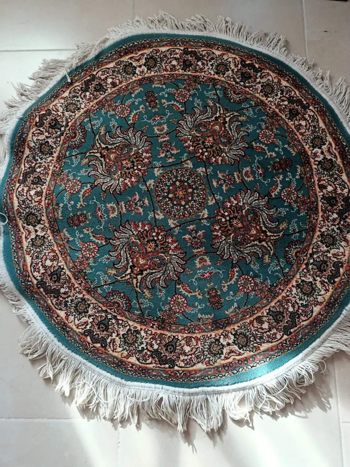 فرش گرد ماشینی سایز یک در یک|فرش|کرج, بنیاد|دیوار