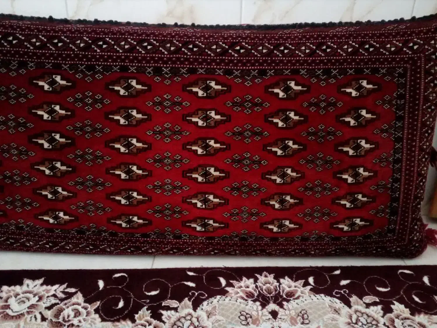 پشتی دست بافت و کناره|پشتی|کرمانشاه, |دیوار