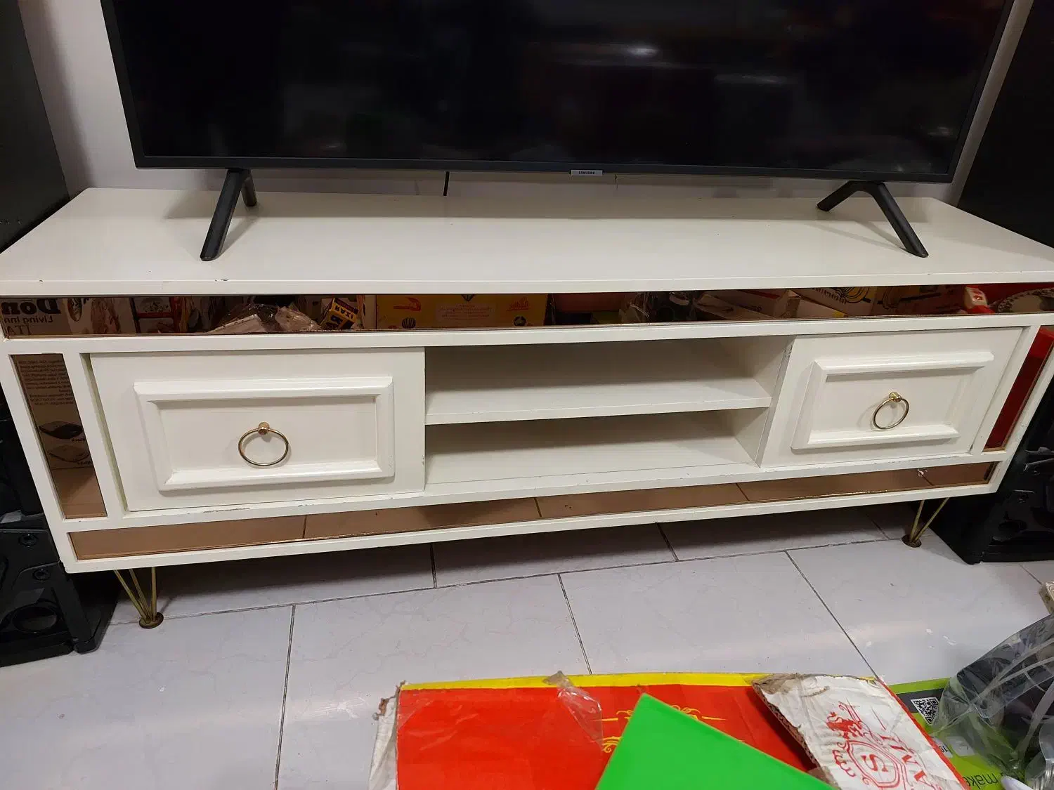 میز تلوزیون کنسول جا کفشی ویترین|مبلمان خانگی و میز عسلی|کهریزک, |دیوار