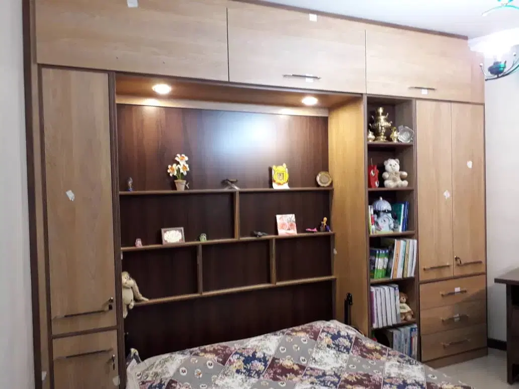 تخت تاشو دیواری کمجا تخت دیواری با ضمانت 10 ساله|تخت و سرویس خواب|اصفهان, قهجاورستان|دیوار