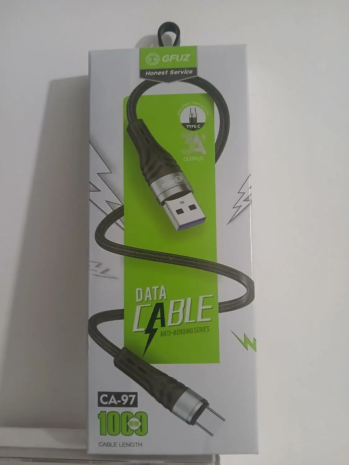 کابل شارژ TYPE-C برند GFUZ (اصلی) مدل CA-97|لوازم جانبی موبایل و تبلت|شیراز, احمدآباد|دیوار