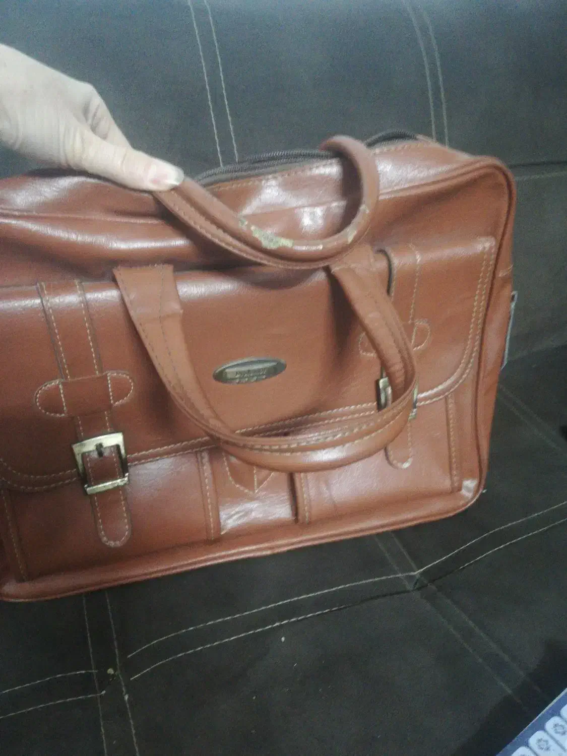 کیف اداره ای خوش رنگ وشیک  همراه بابند بلند|کیف، کفش، کمربند|مشهد, هنرور|دیوار