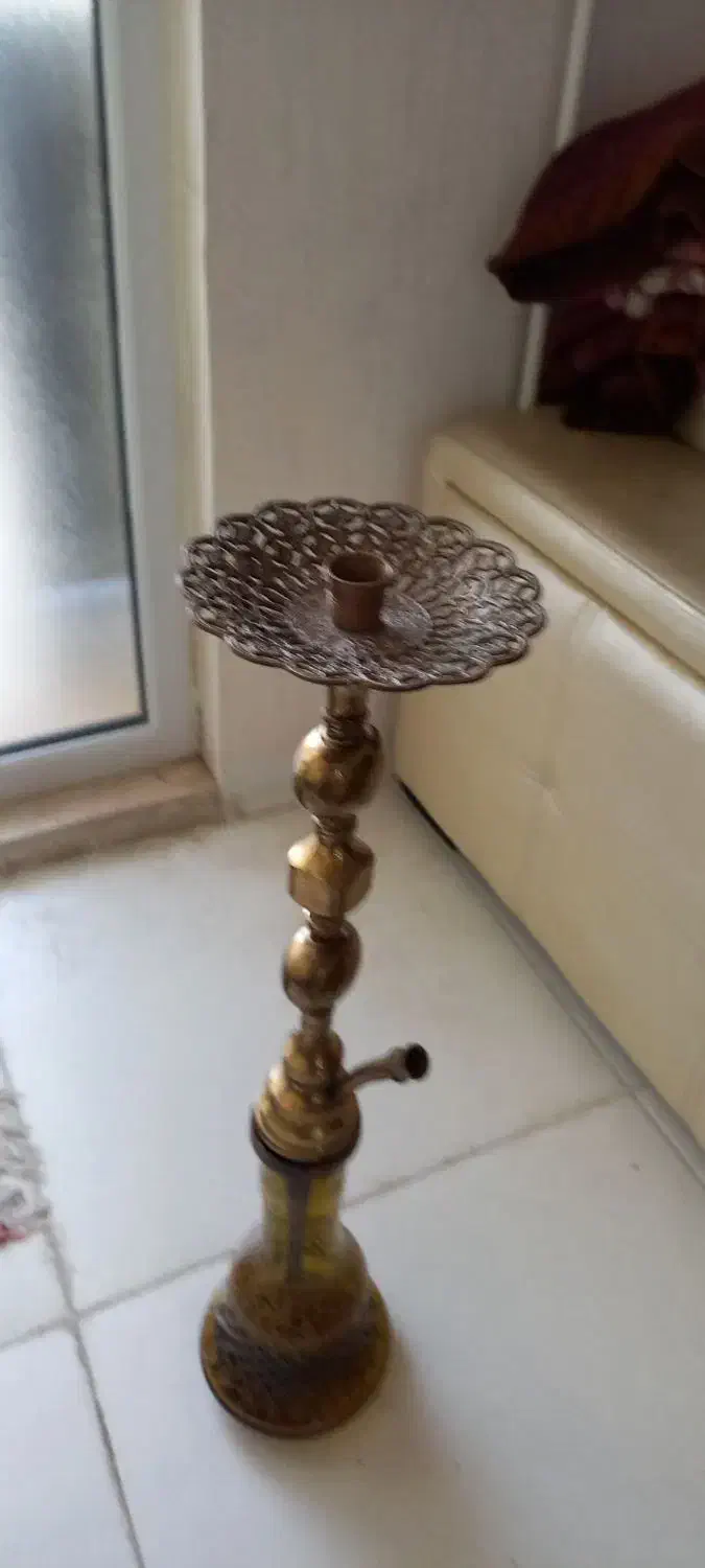 قلیون عتیقه جنس برجی|کلکسیون اشیاء عتیقه|اهواز, فرهنگ شهر|دیوار