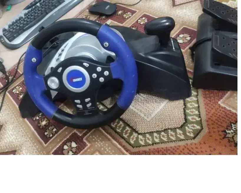 فروش فرمان وپدال بازی با دسته|کنسول، بازی ویدئویی و آنلاین|شیراز, فلکه گاز|دیوار