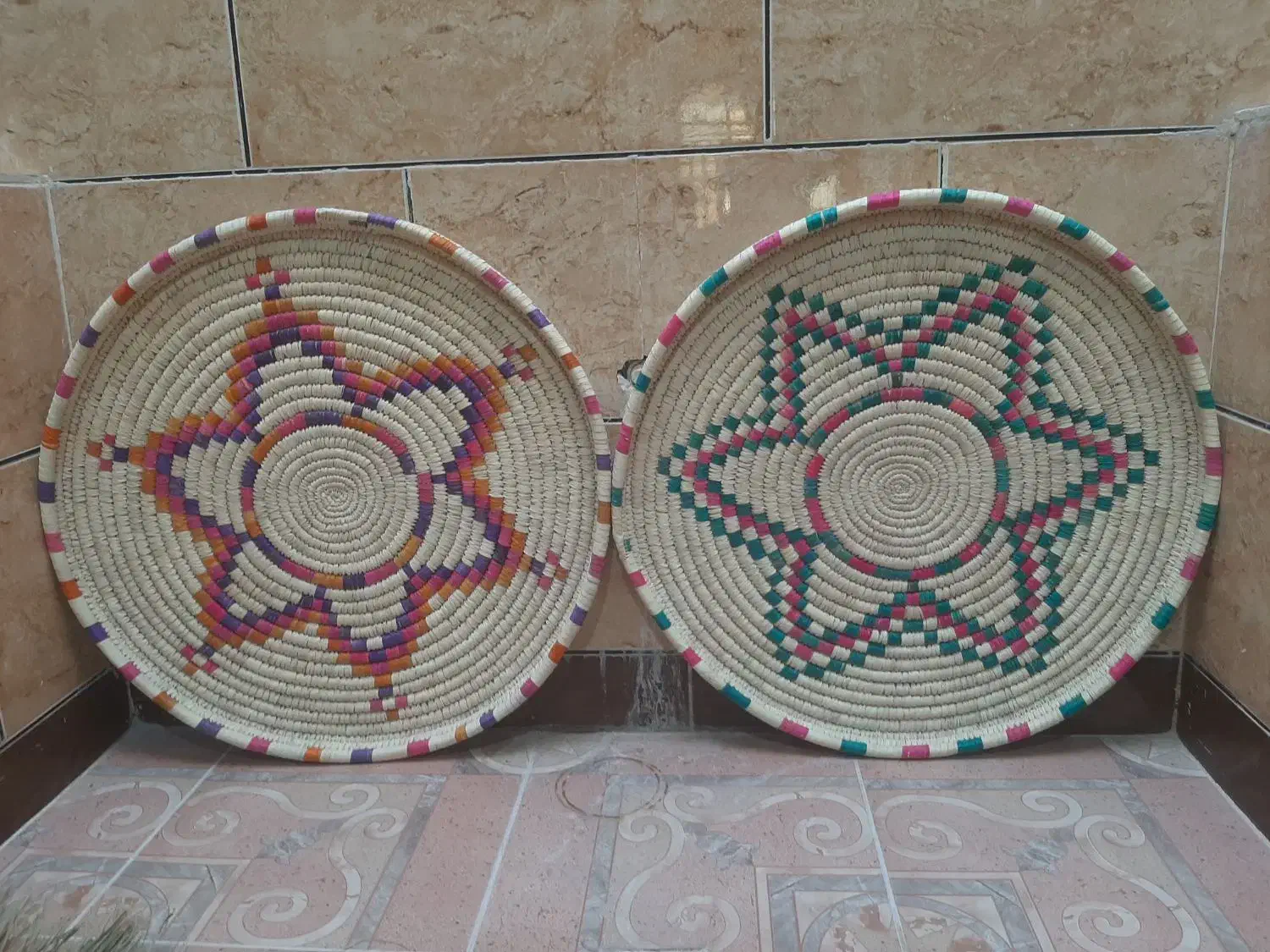 سلام تویزه بافته شده با برگ نخل (درخت خرما)|صنایع دستی و سایر لوازم تزئینی|دهدشت, |دیوار