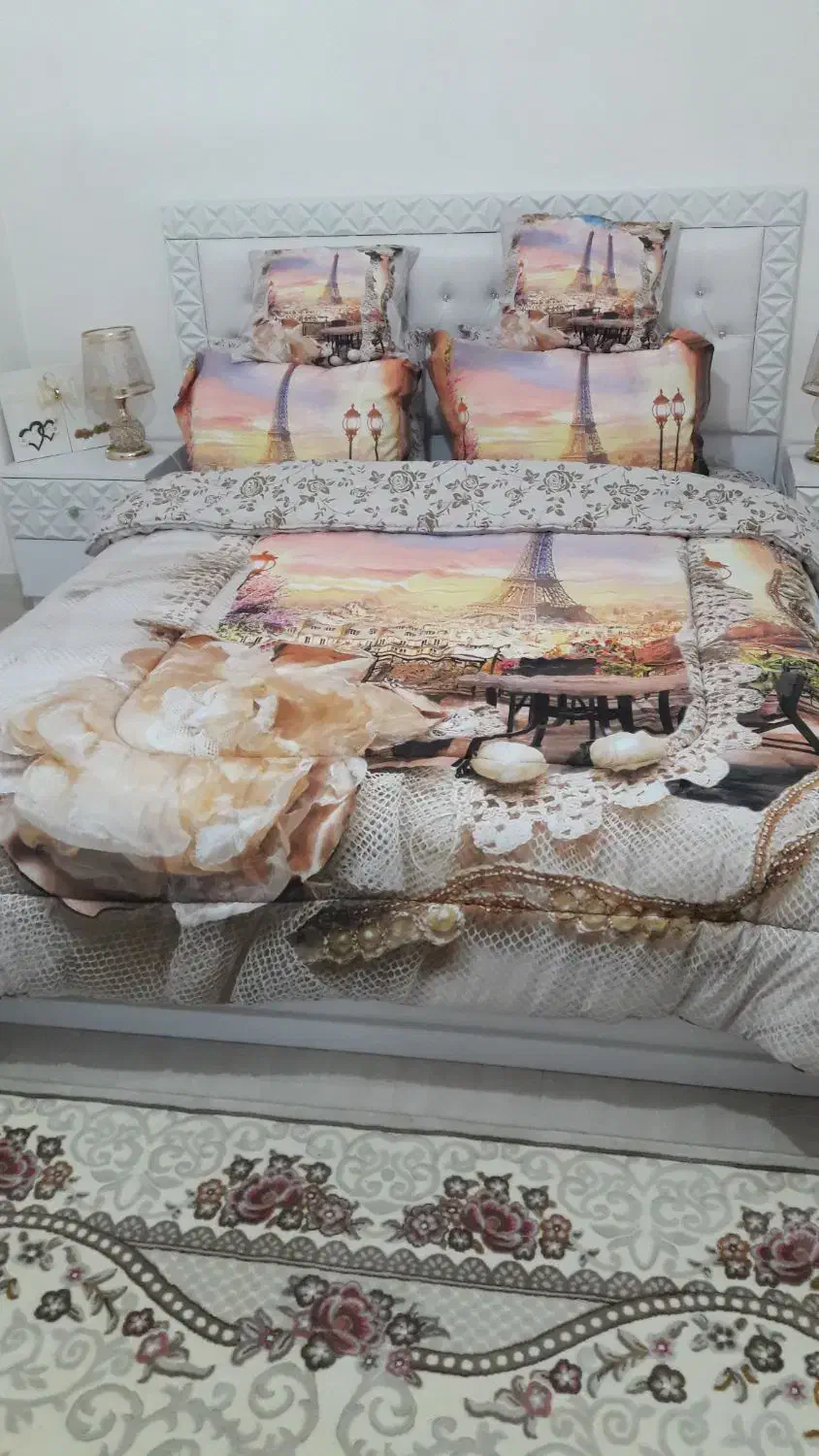 سرویس تخت خواب دونفره کامل|تخت و سرویس خواب|گلپایگان, |دیوار