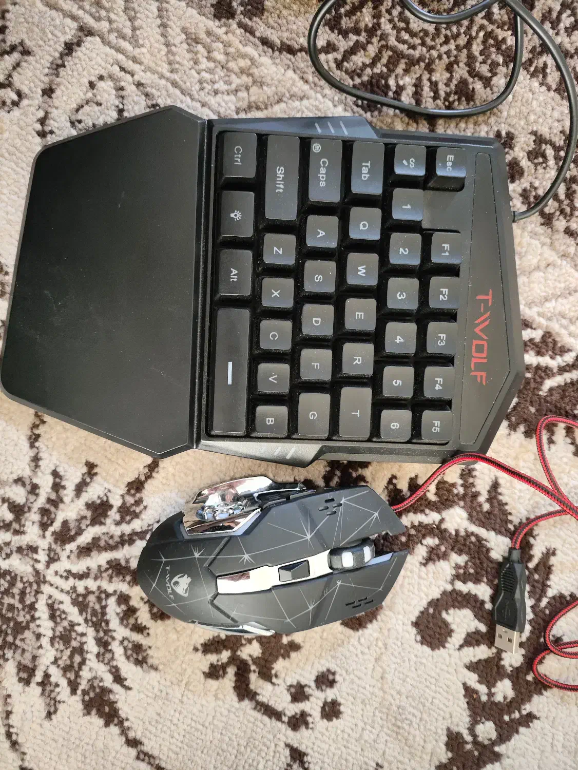 موس و کیبورد گیمینگ Twolf|قطعات و لوازم جانبی رایانه|شیراز, شیشهگری|دیوار