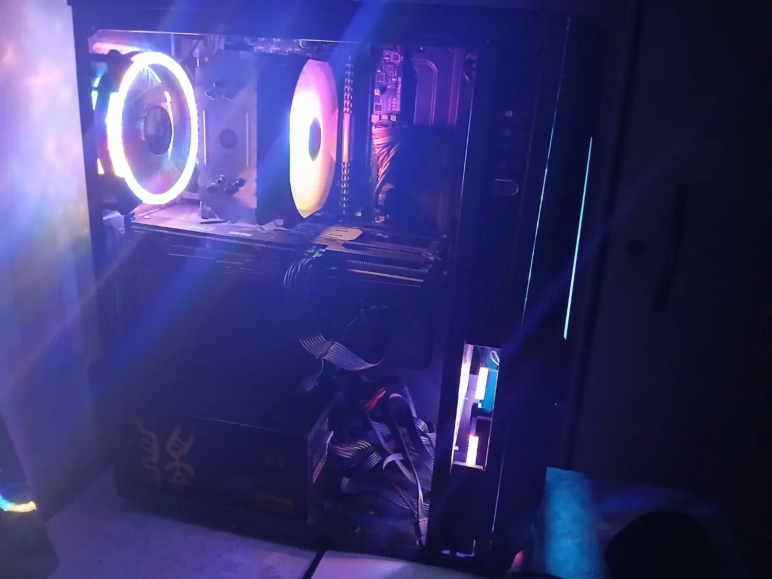 سیستم گیمینگ Rx5600xt sapphire سه فن و cpu 12400f|رایانه رومیزی|اهرم, |دیوار