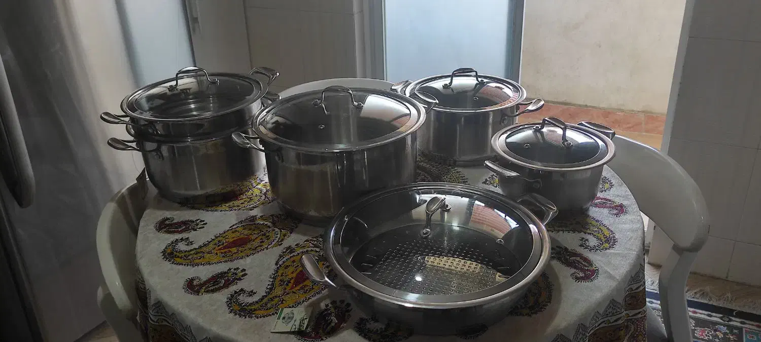 سلام سریس دیگه استیل اصل  بدونه لک خش|ظروف پخت‌وپز|گرگان, |دیوار