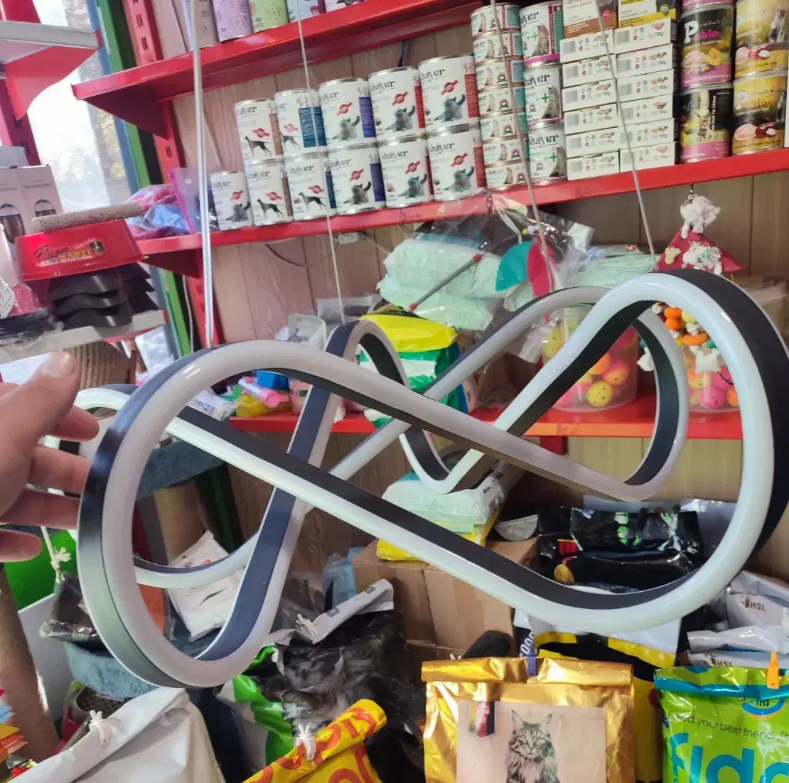 لوستر نئونی طرح ستاره دوطرفه|لوستر و چراغ آویز|ارومیه, |دیوار